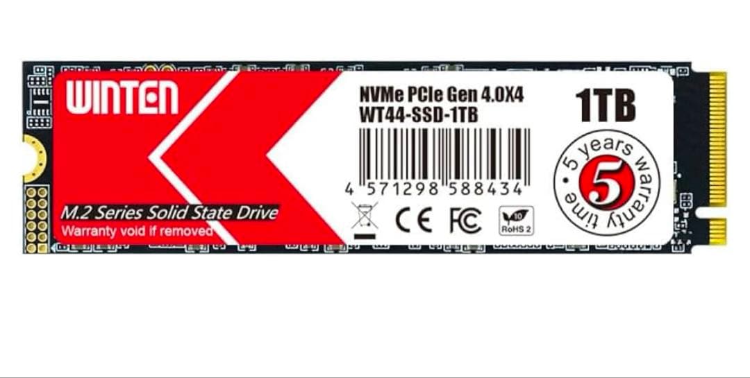 内蔵型SSD WINTEN 1TB NVMe M.2 SSD WT44-SSD-1TB