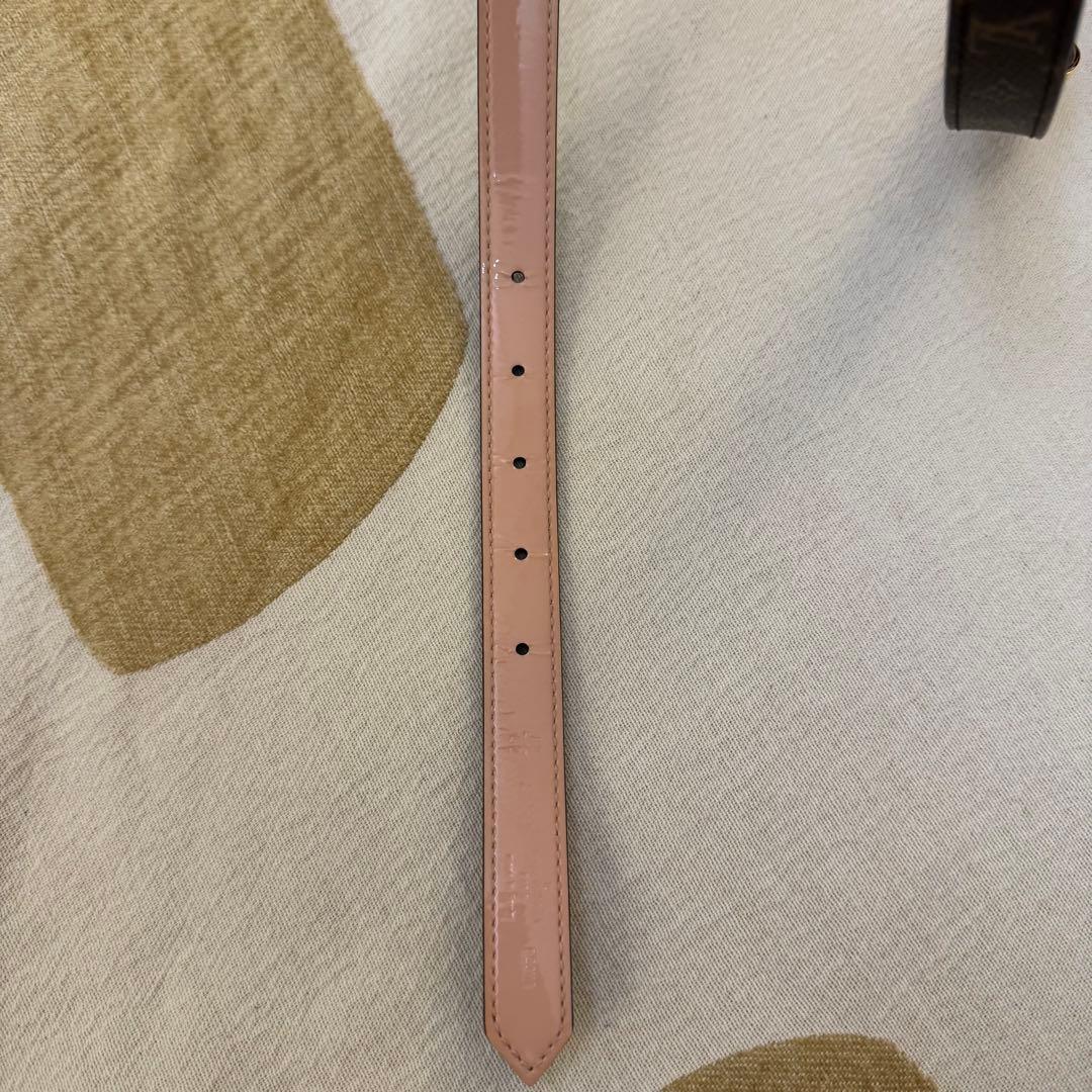 ルイヴィトン ベルト LVサークル 20MM モノグラム　リバーシブル　ピンク