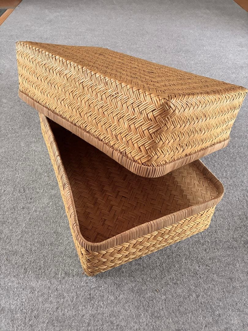 岩手 鳥越竹細工 行李 すず竹 工芸品