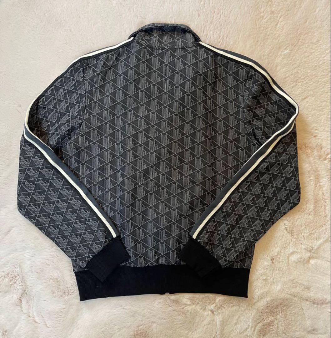 Lacoste モノグラムトラックジャケット 黒Sサイズ