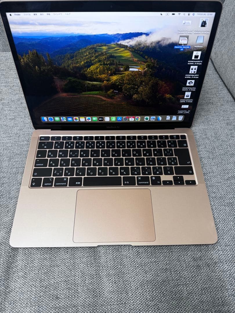 MacBook air M1 メモリ 16GB SSD 256GB ゴールド