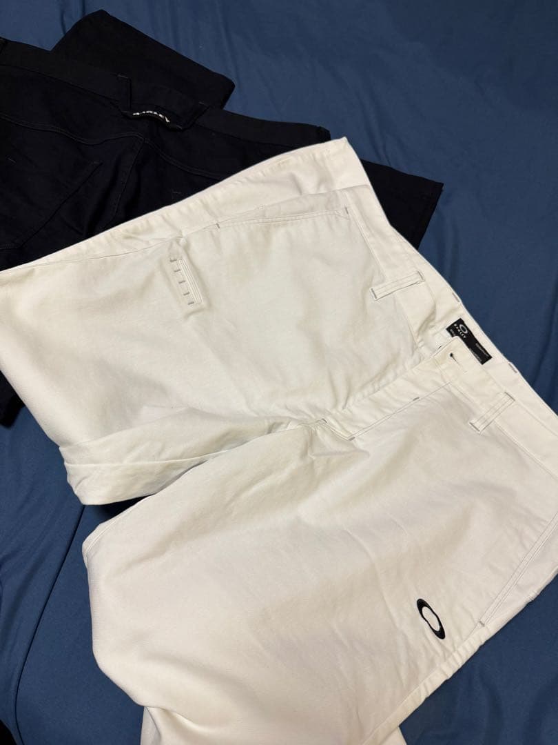 2セット オークリーゴルフパンツ 黒 白 US 36 JPN 38