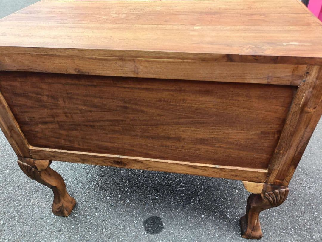 ヴィンテージ風 コンソール 猫脚 チーク 東京池袋