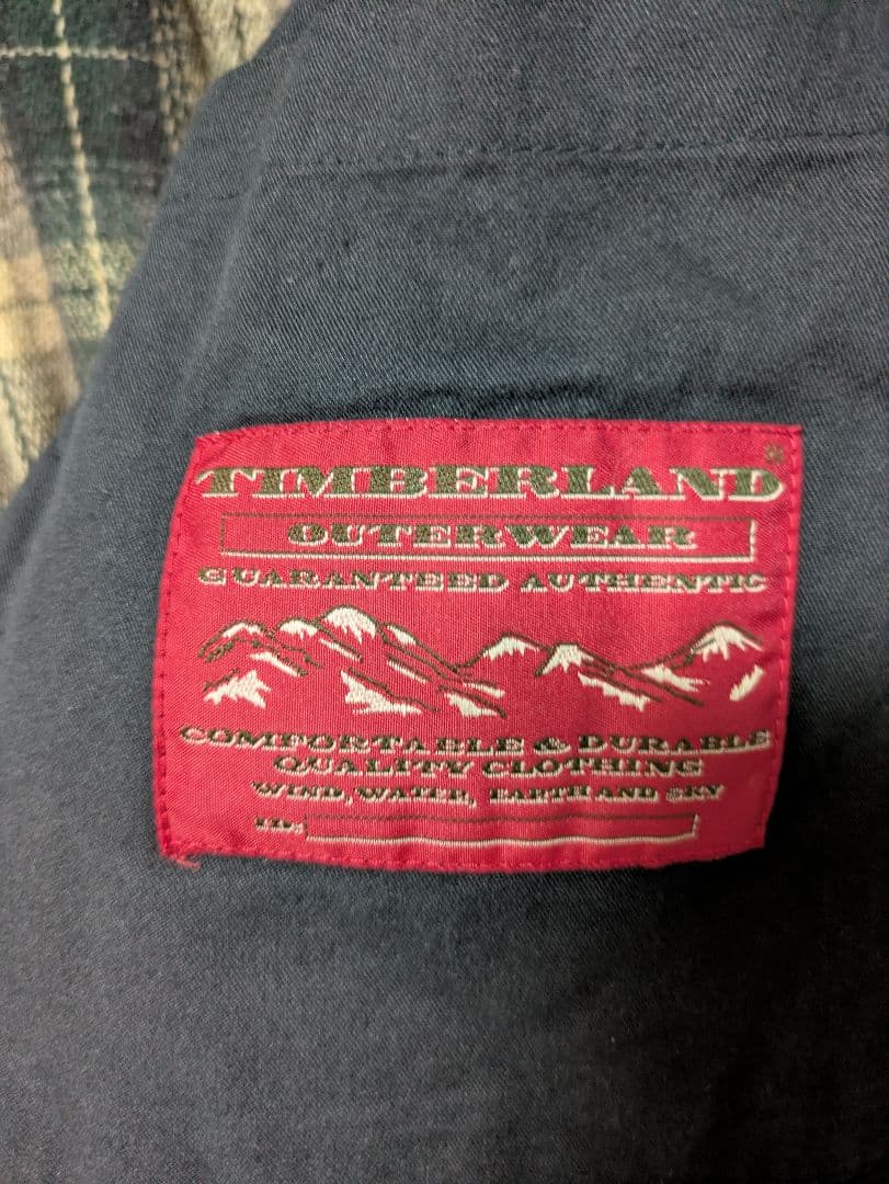 Timberland オンブレチェック ウール モッズコート 90s