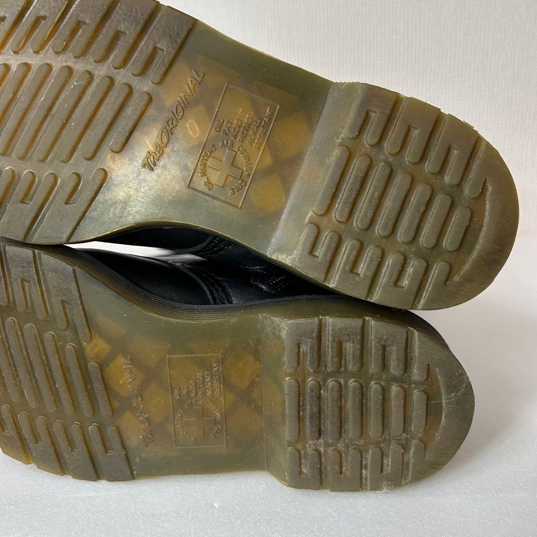 【美品】Dr.Martens 20ホールブーツ UK4 ロングブーツ シボ革