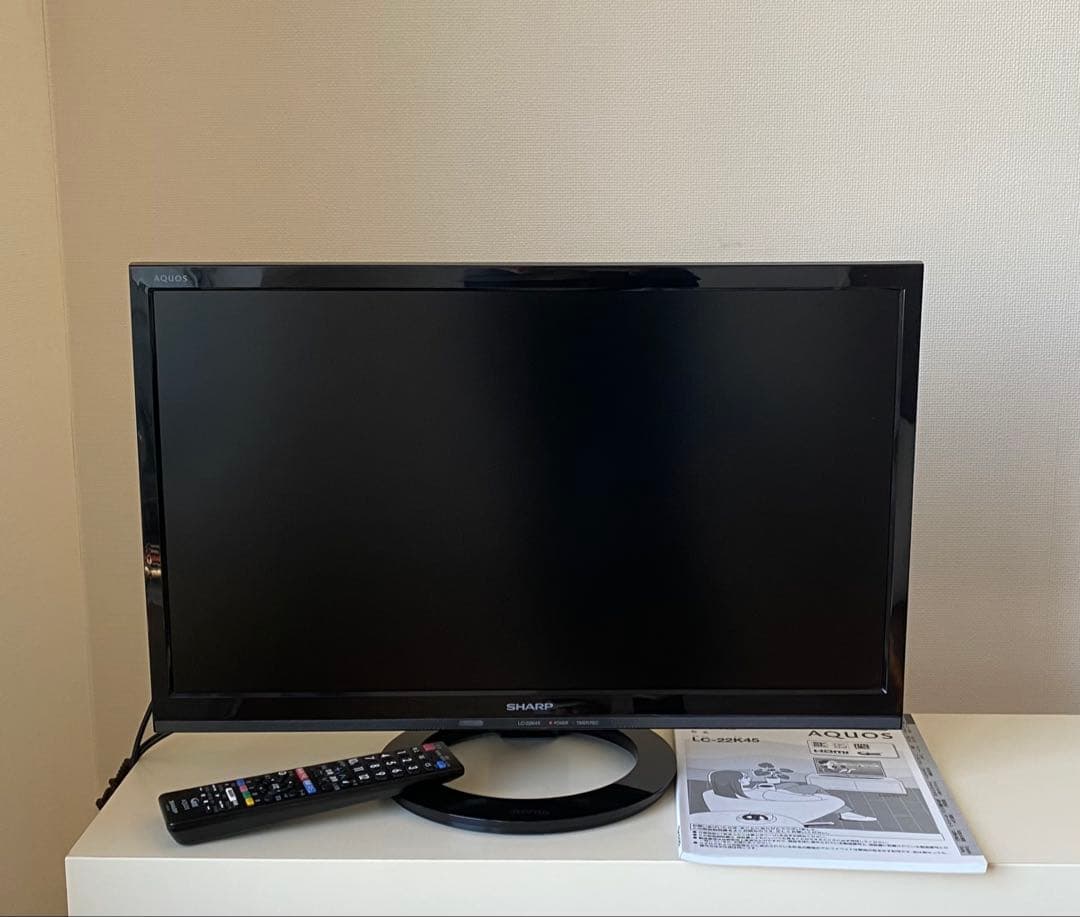 SHARP AQUOS 液晶テレビ　22V 2018年製　LC-22K45