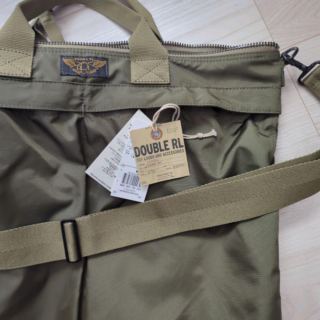 【ほぼ未使用品】RRL ヘルメットバッグ　定価64,900円タグ付き