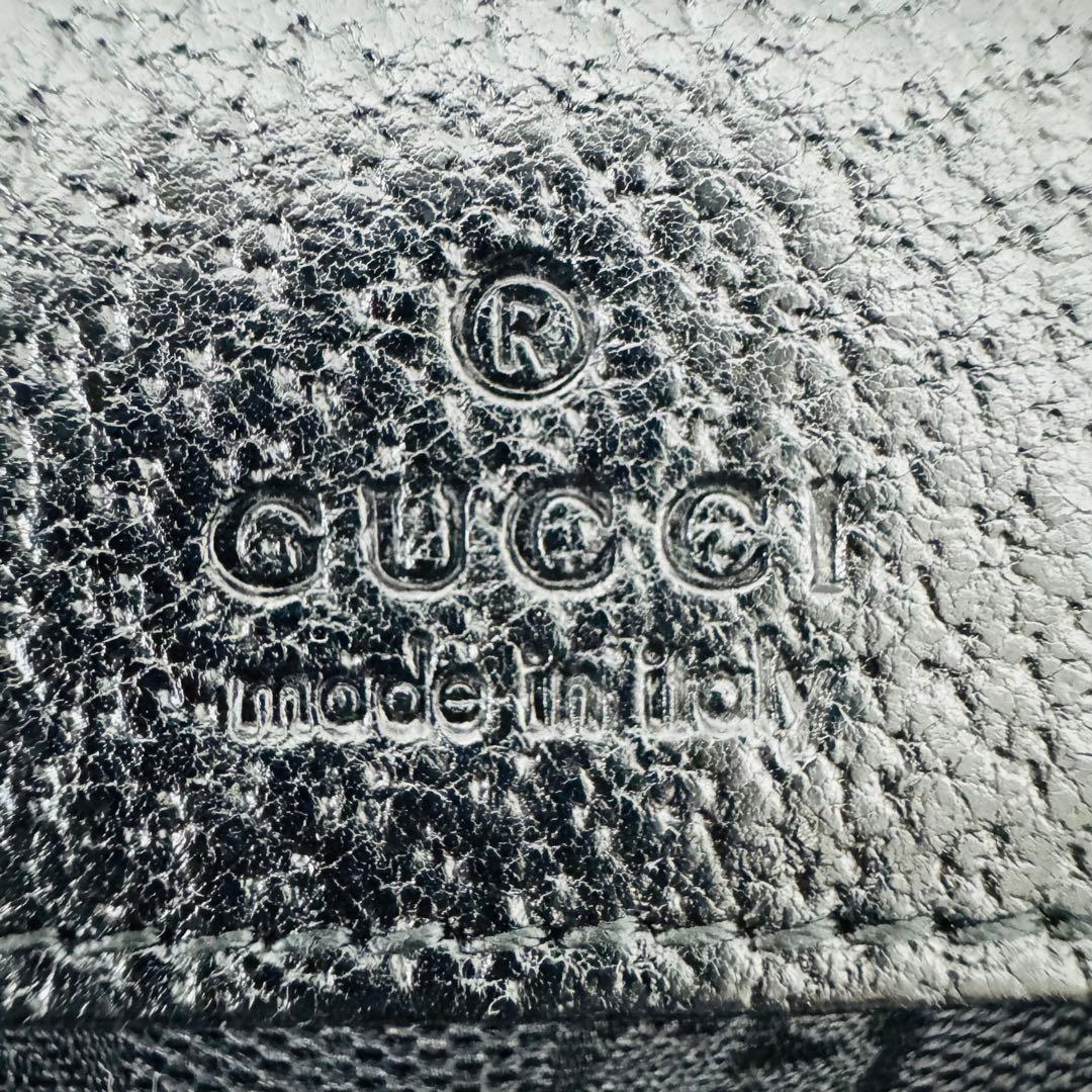 ✨GUCCI✨グッチ✨GG柄✨ロゴ✨ブラック✨ヴィンテージ✨ウエストポーチ✨