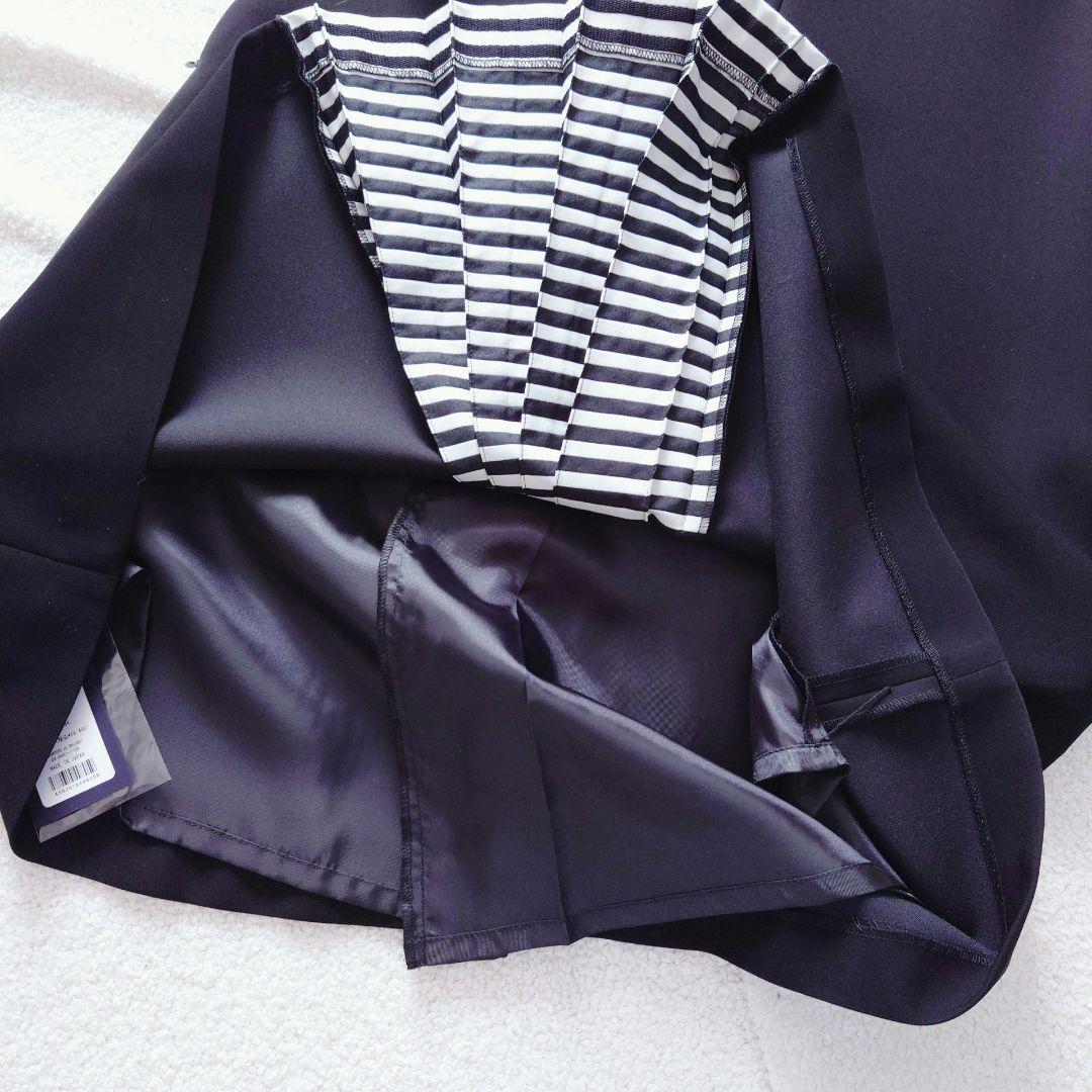 タグ付 ボーダーズアットバルコニー バックタックドレス