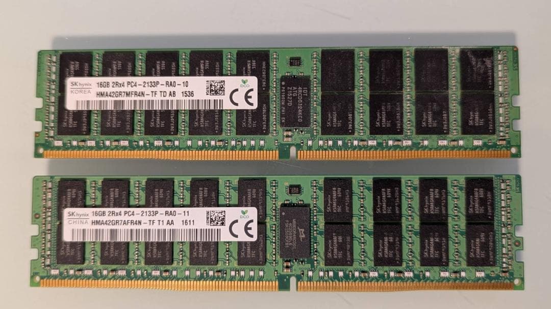 SK hynix メモリー DDR4 16GB×2枚 計32GB(管理番号:17