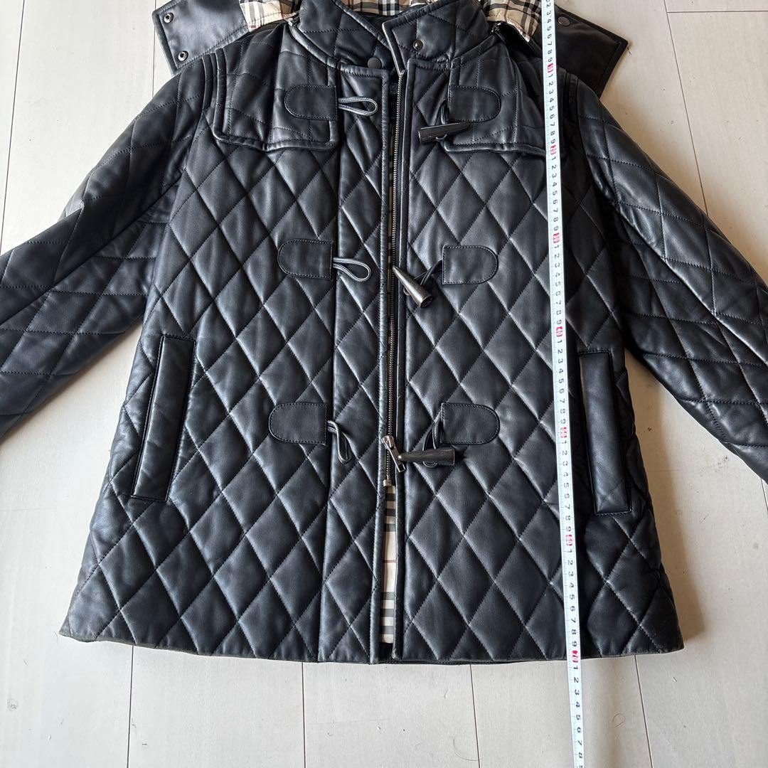 バーバリー　レザーダッフルコート