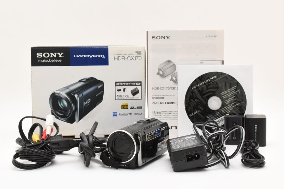 動作確認済SONY HDR-CX170 ビデオカメラ外箱付 #2409186