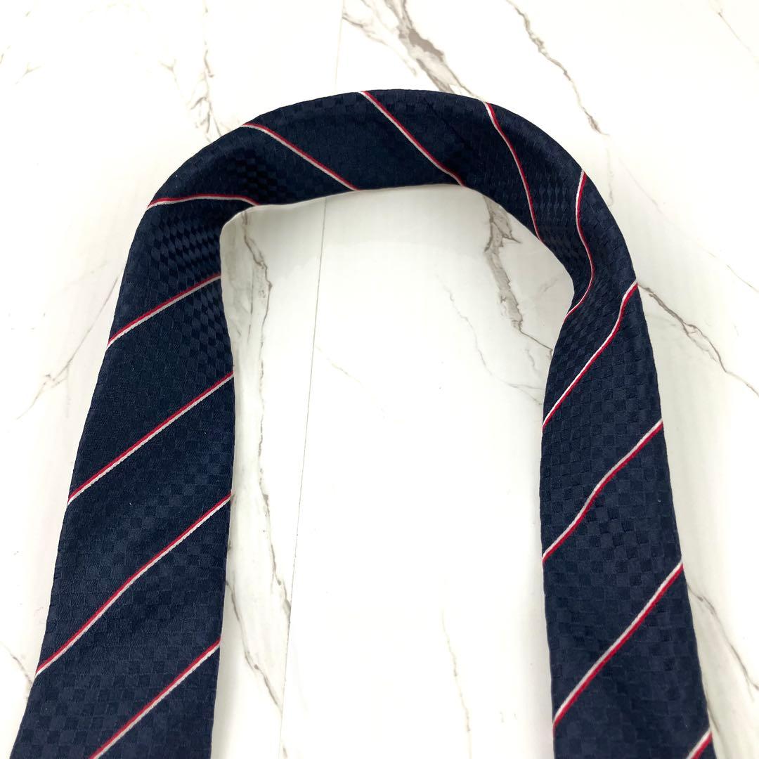 hide　未使用級　現行モデル　ルイヴィトン　ネクタイ　エク　ダミエ　スト