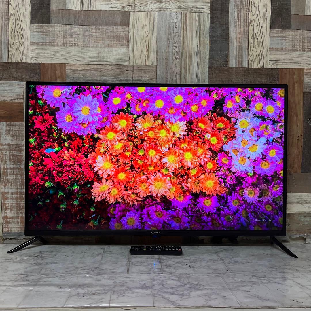 即日受渡❣️全国送料込4年前購入マクスゼン43型液晶TVゲームモード搭載。