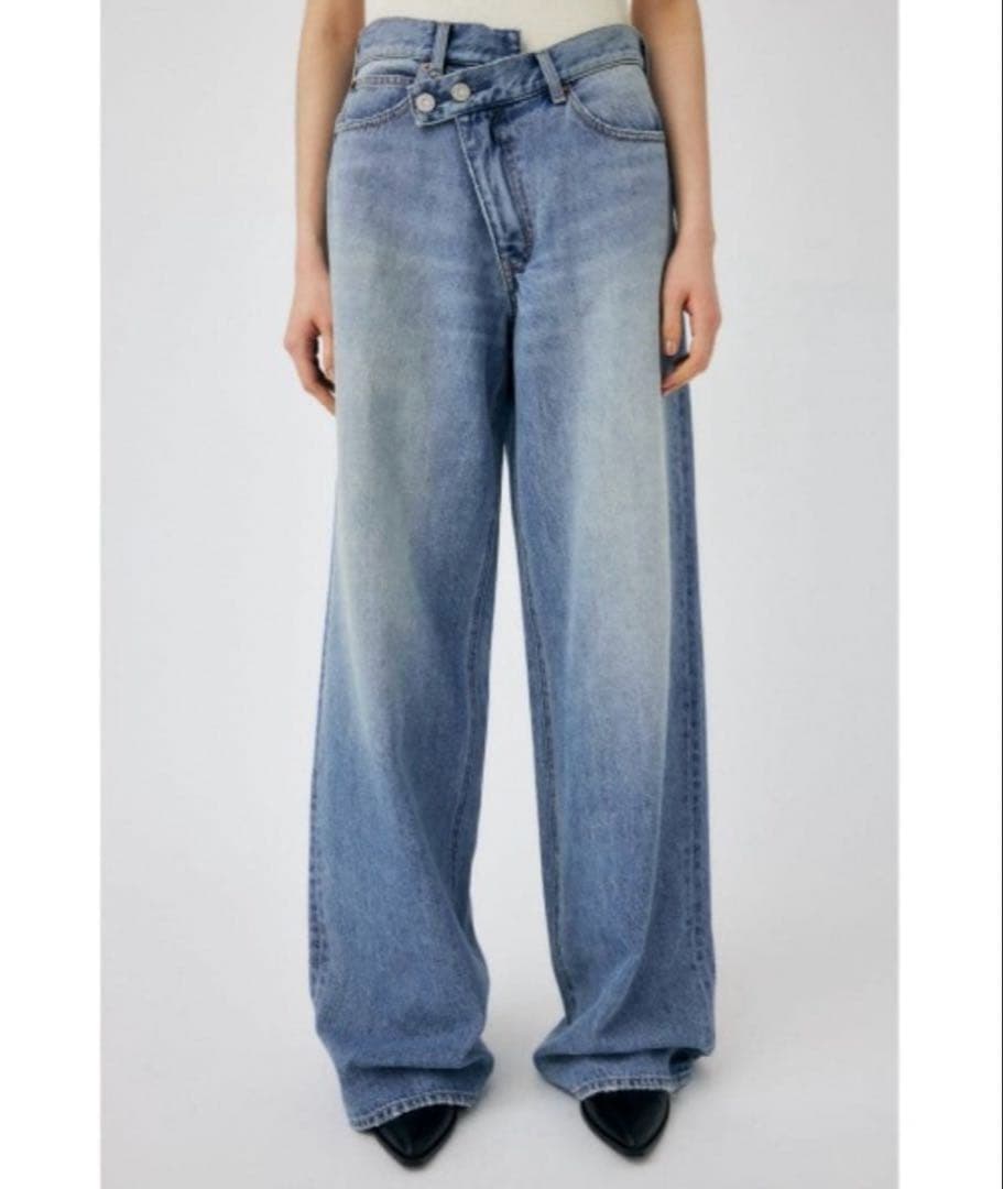 パンツ MOUSSY CROSS WAIST WIDE STRAIGHT 1