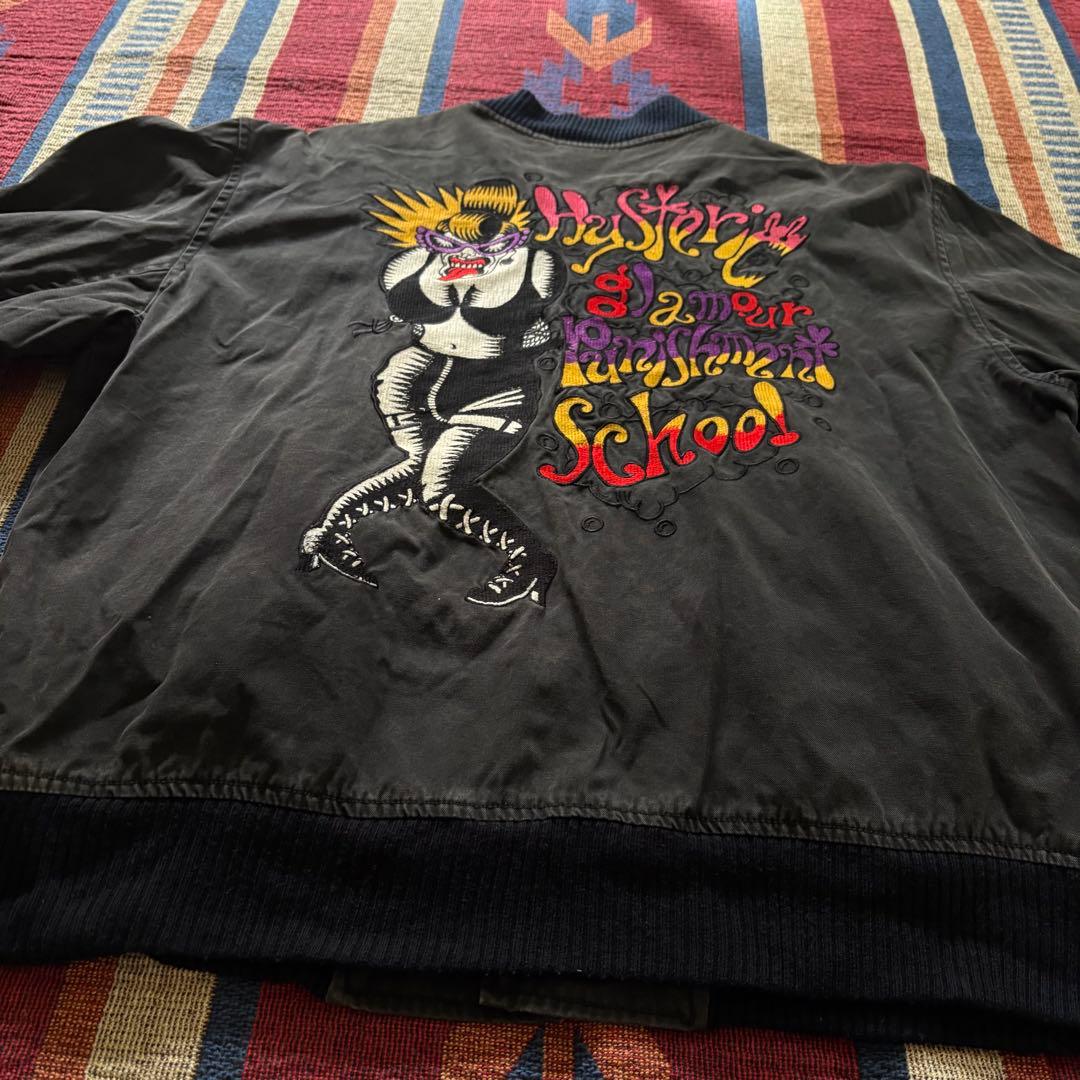 激レア80's HYSTERIC GLAMOURアーカイブ刺繍スナップジャケット