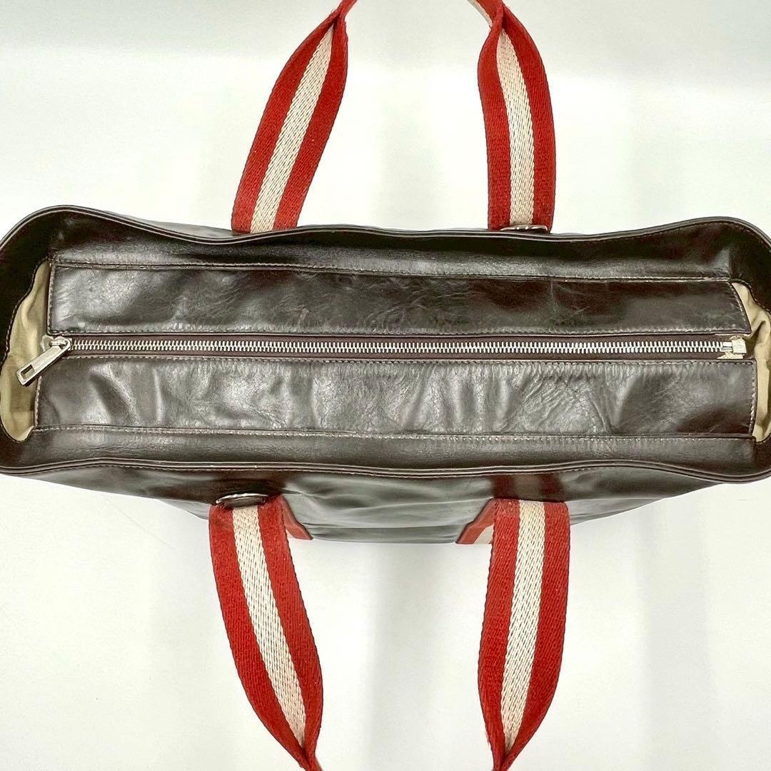 BALLY バリー トレインスポッティング 2way トートバッグ ブラウン 茶