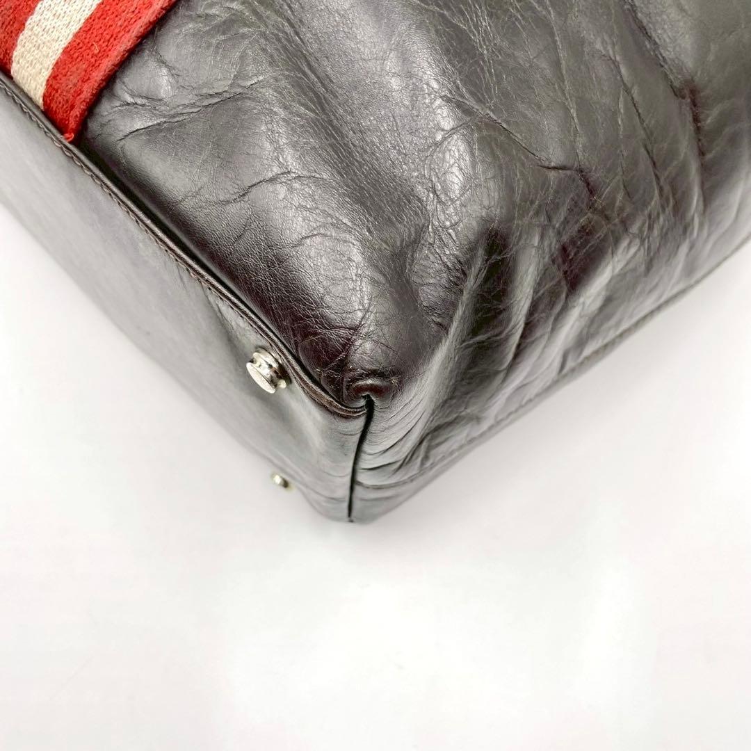 BALLY バリー トレインスポッティング 2way トートバッグ ブラウン 茶