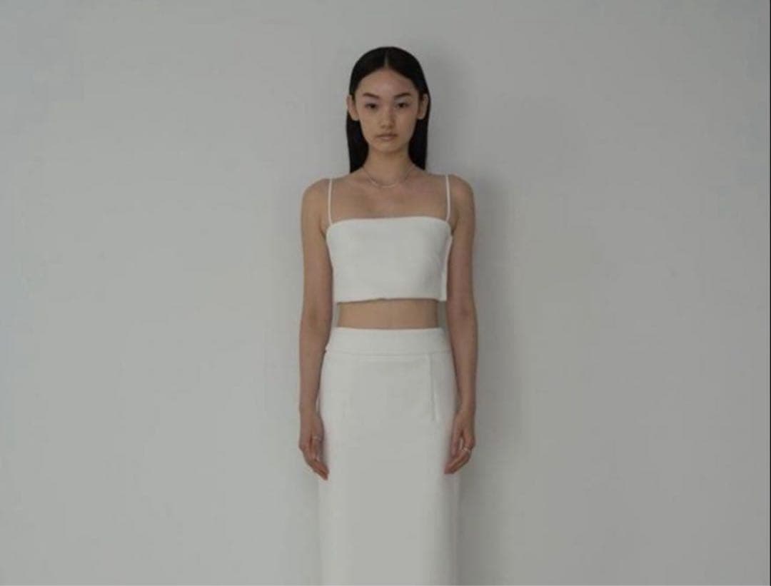 huitrox strappy bandeau tops 2色セット