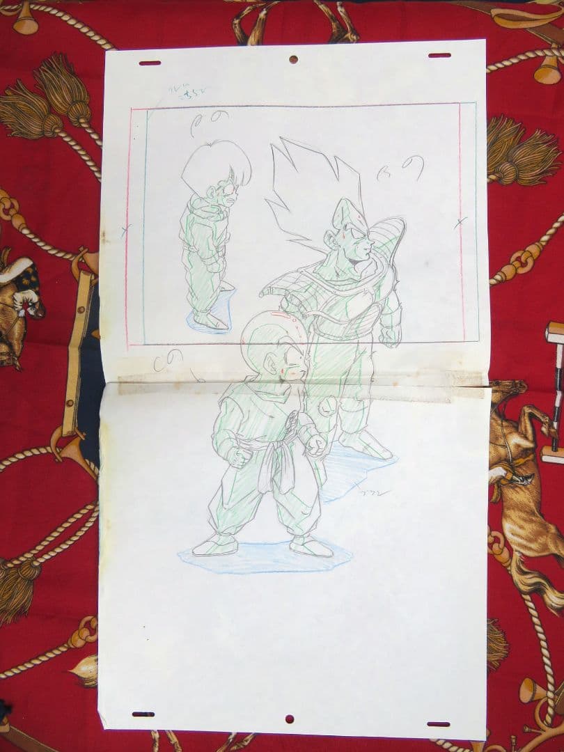 メ*ロ様 ドラゴンボール セル画 原画 ベジータ クリリン 悟飯 当時物