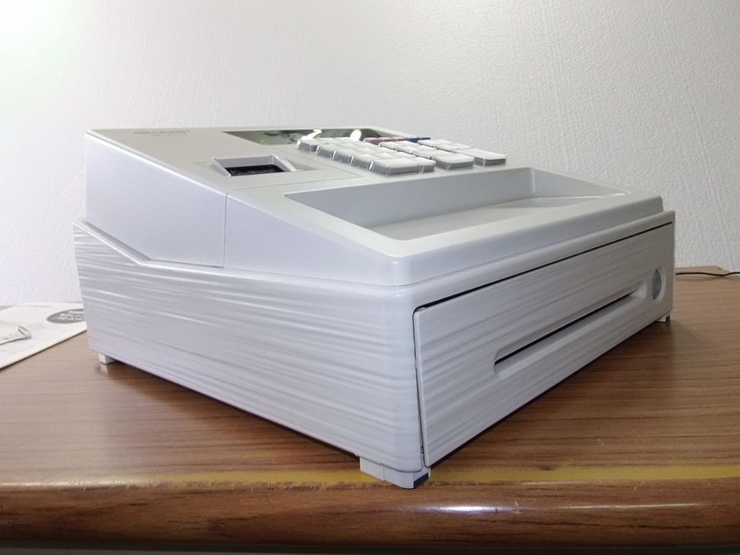 21年製美品130設定無料横型領収証シャープインボイスレジスターXE-A147