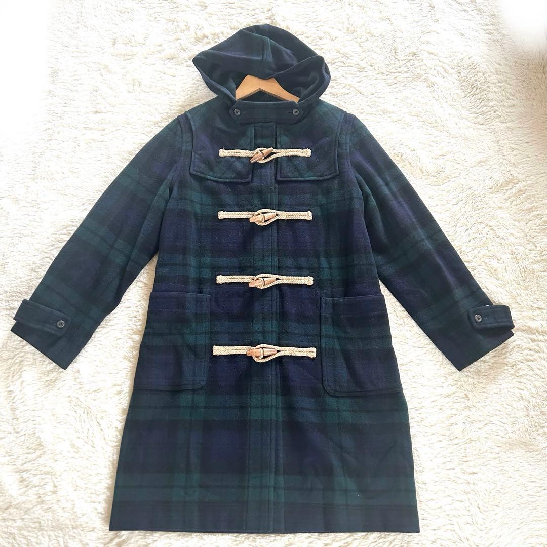 ラルフローレン ダッフルコート ブラックウォッチ ネイビー系 160