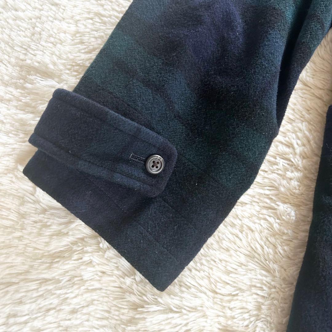 ラルフローレン ダッフルコート ブラックウォッチ ネイビー系 160