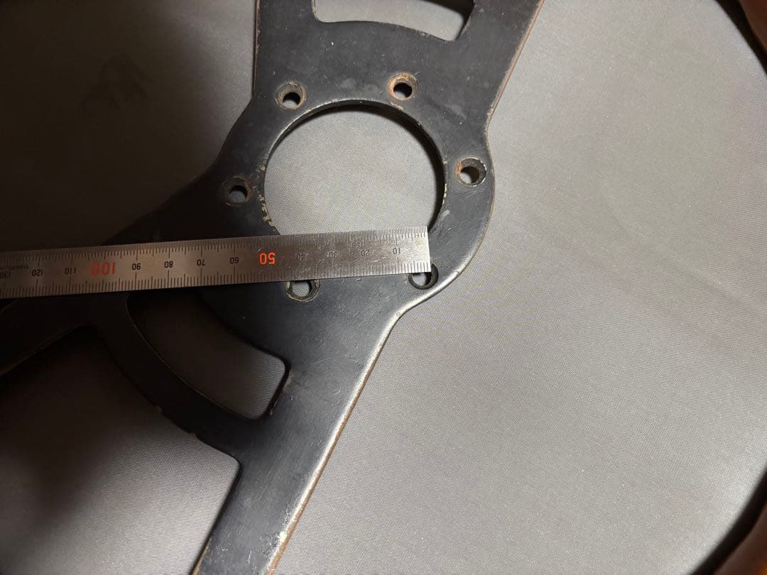 ウッドステアリング　イタリア製メーカー不明　当時物