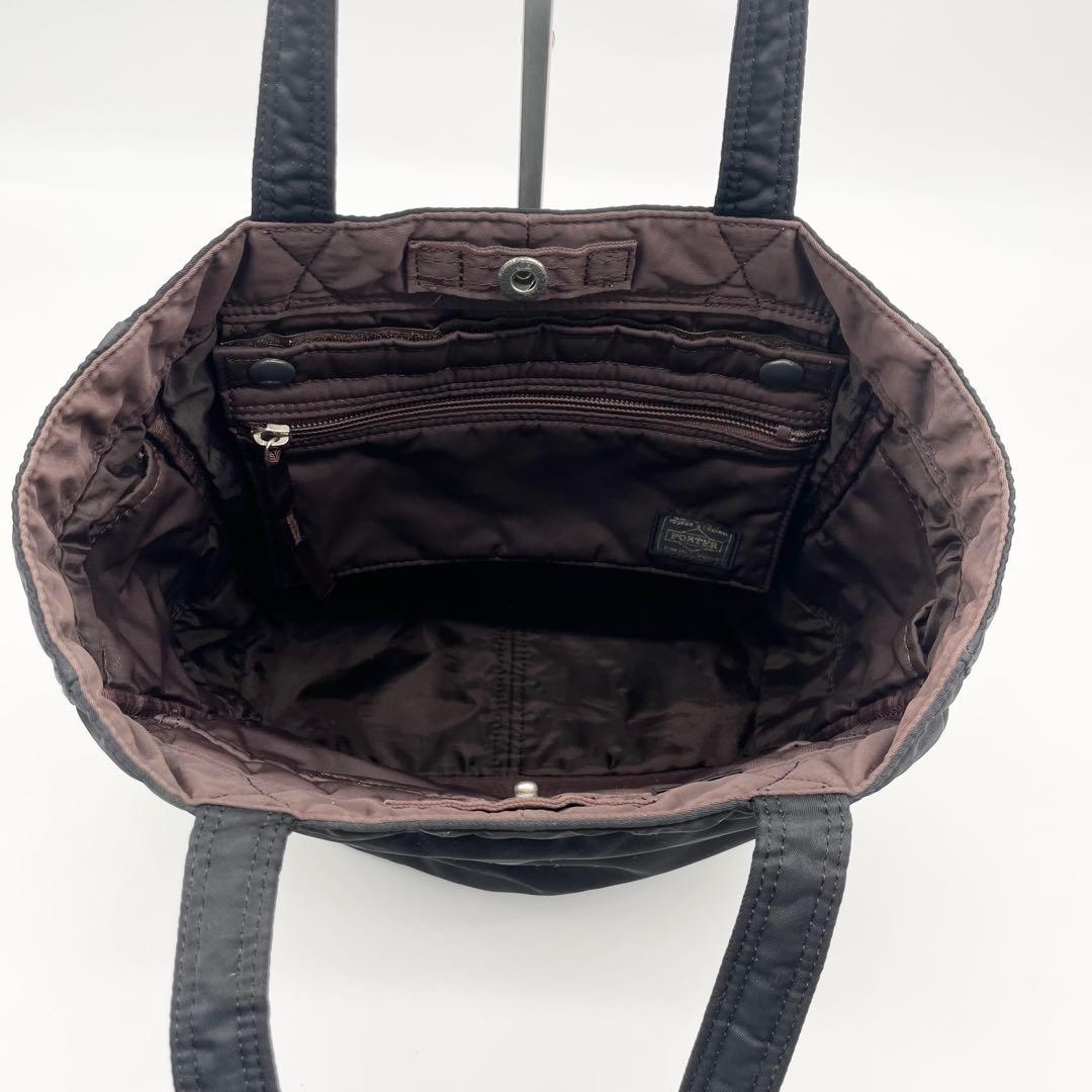 PORTER ポーター　クリーム　タンカー　トートバッグ　ブラック　美品