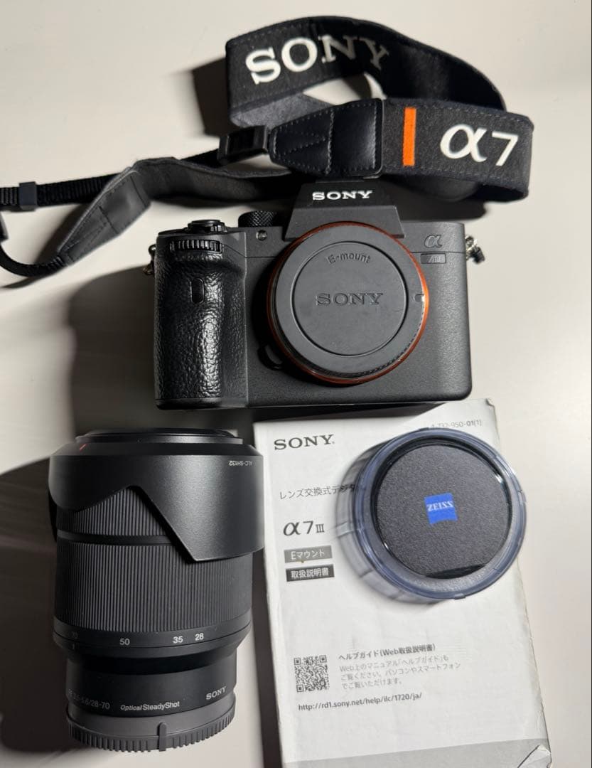 Sony α7III シャッター約19000回 キットレンズ付き