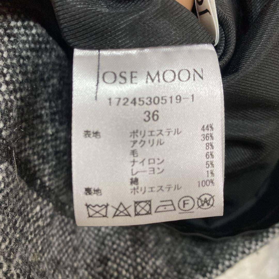 JOSEMOON CLASSIC TWEED MINI DRESS 36 グレー