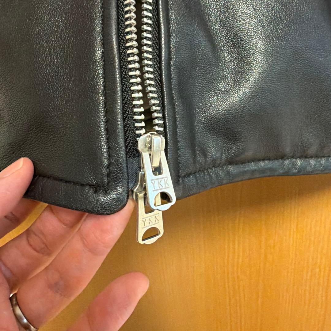 Salt & Pepper ブラックレザージャケット Lサイズ