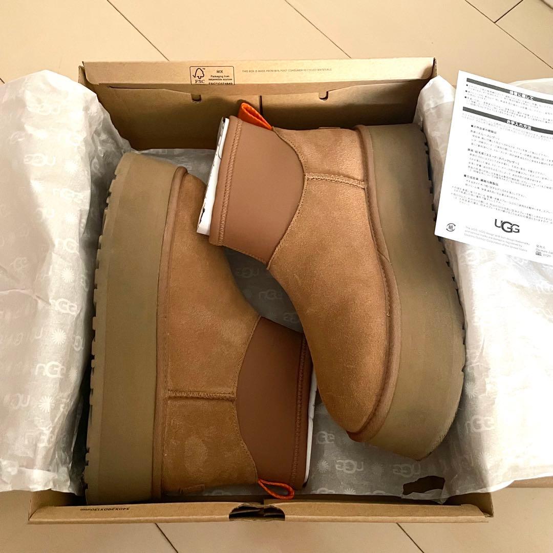 UGG クラシックミニディッパー　25センチ　チェスナット