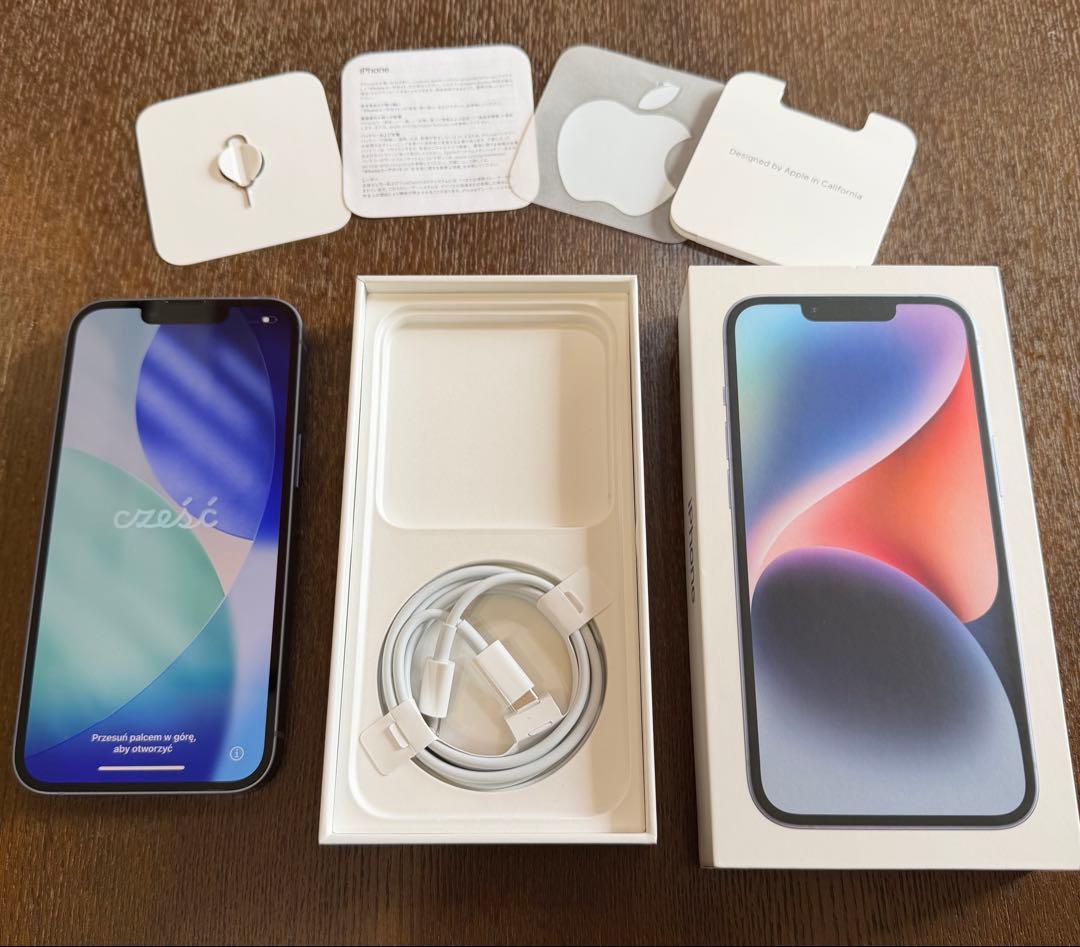 お値下げ【美品】Apple iPhone 14 256GB ブルー SIMフリー