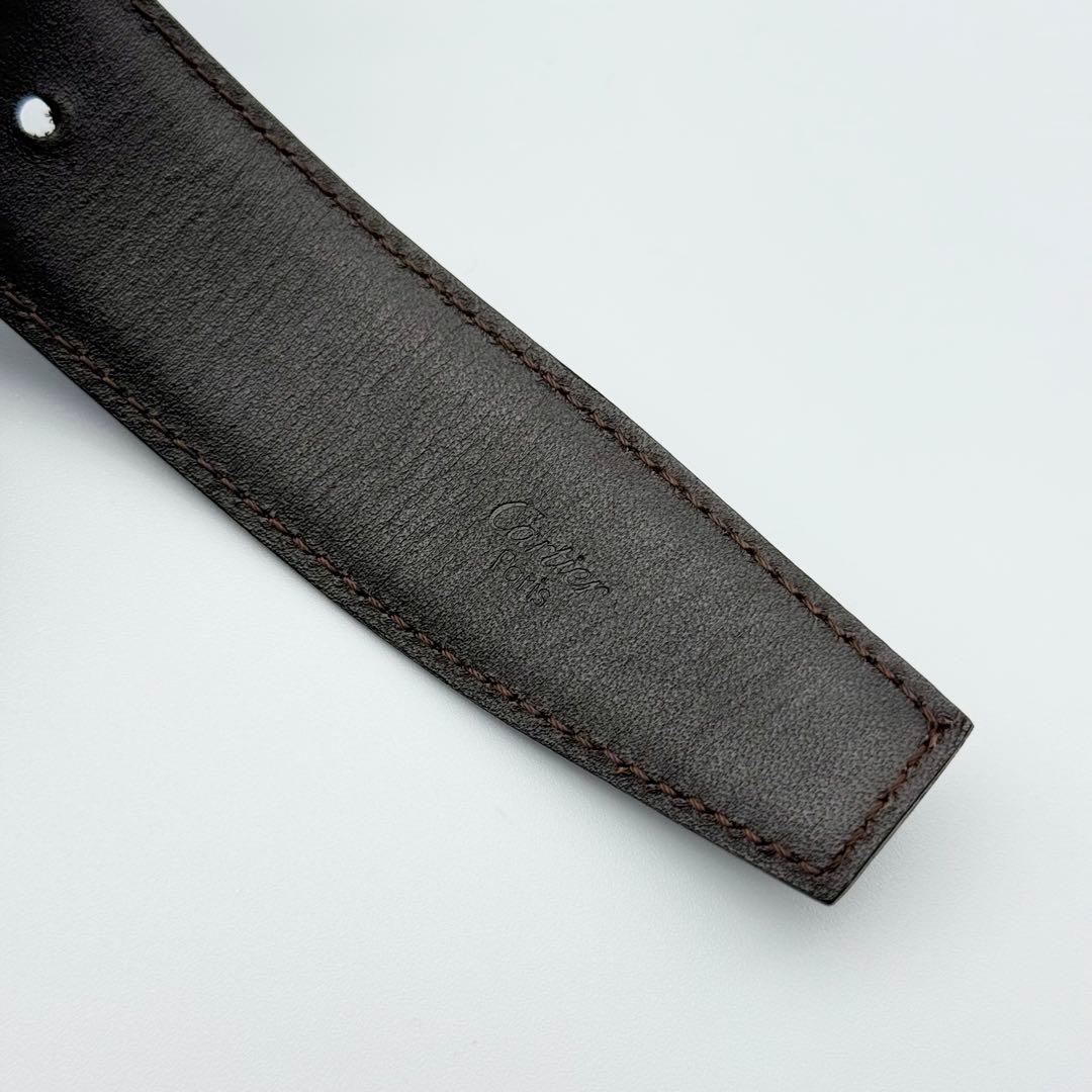 ✨箱付美品✨カルティエ コネクトクロス ベルト 本革 シルバー金具 男女兼用