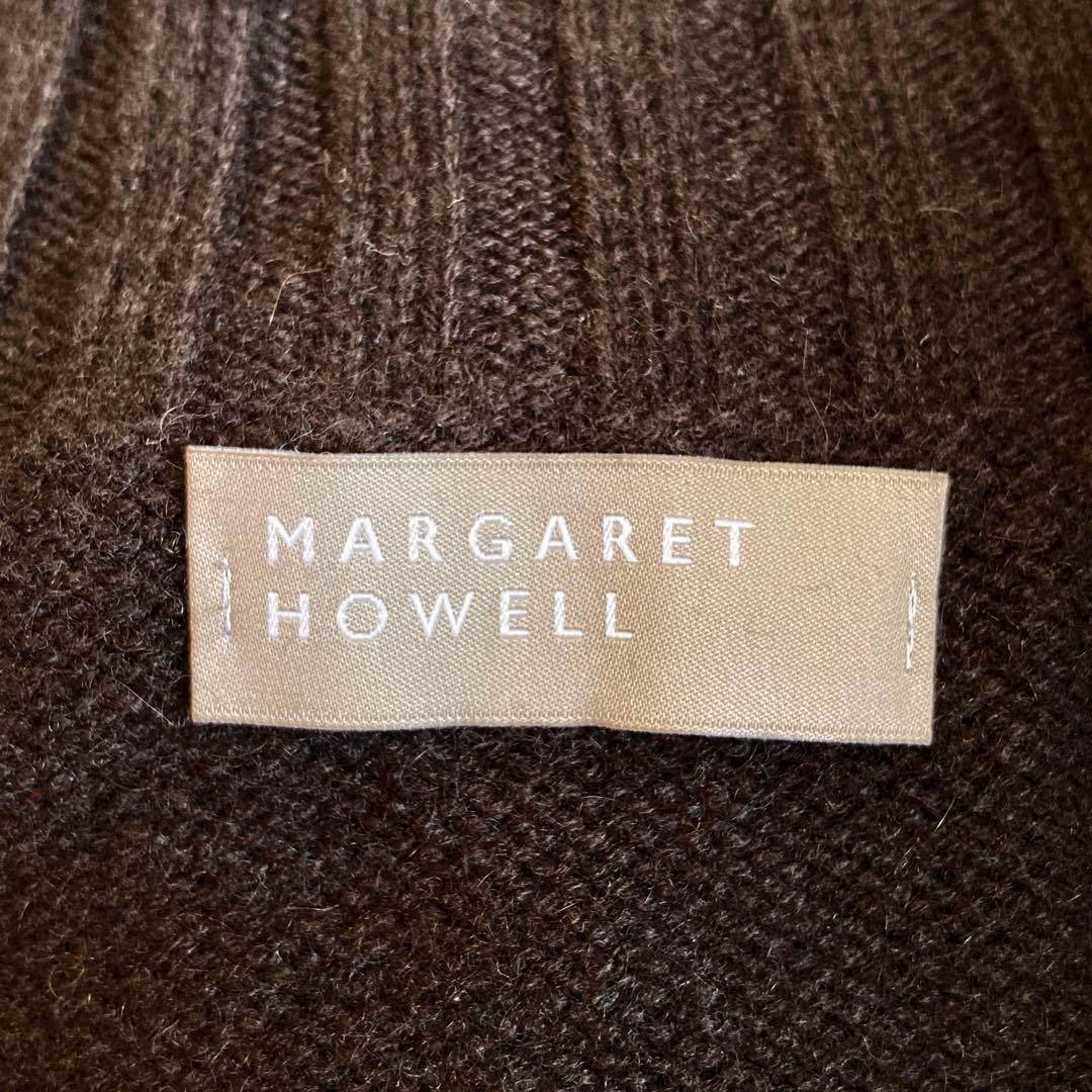 MARGARET HOWELL カシミヤ100% タートルニット ブラウン