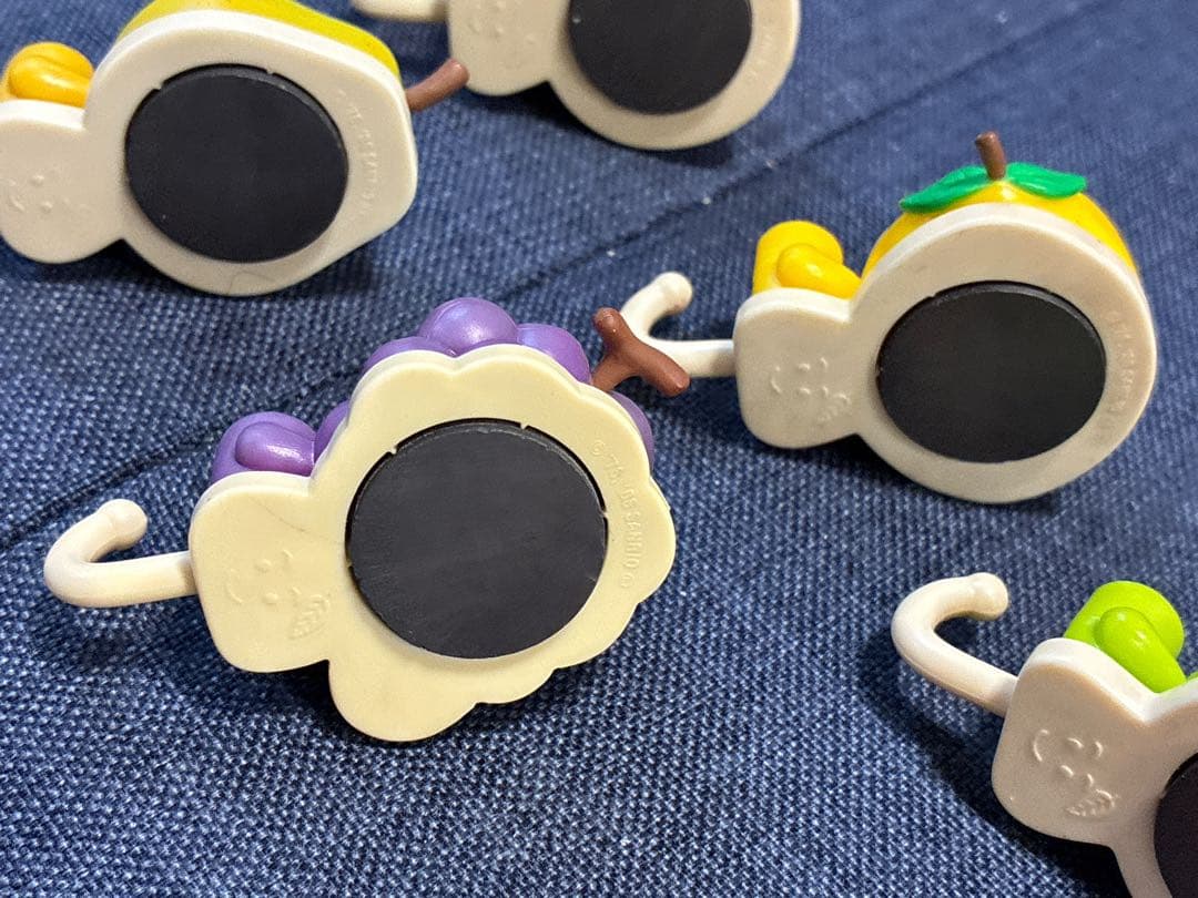 ハローキティ フルーツマグネットフック 6個セット なっちゃん平成レトロサンリオ