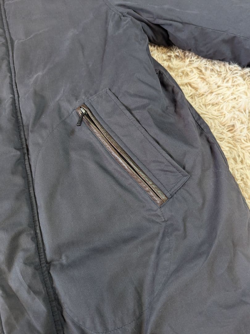 AQUARAMA モッズコート ダウン ファー フード付 イタリア製 メンズ L