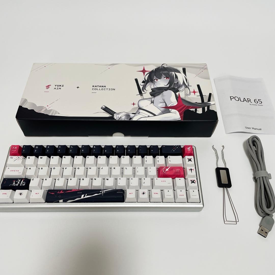 yuki　aim×Arbuter　ゲーミングパソコン用キーボード　Polar65