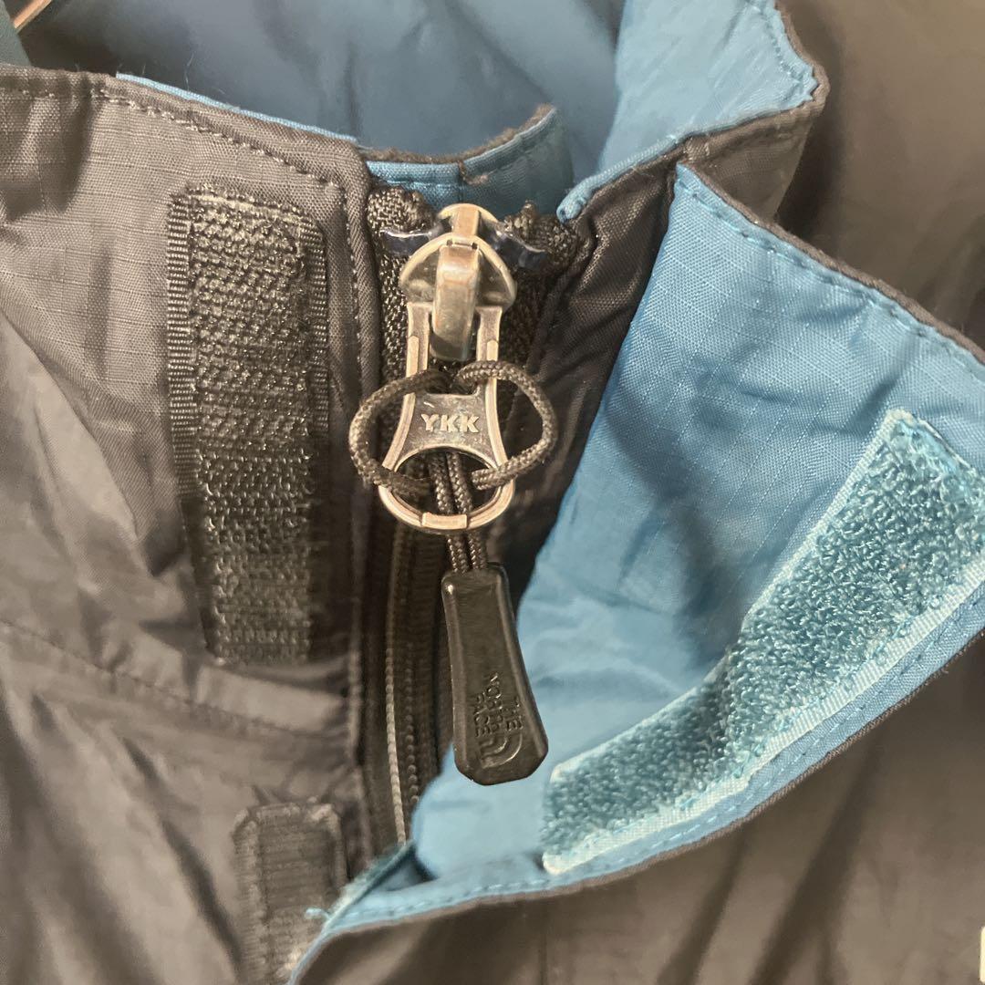 ザノースフェイス　ハイベント　マウンテンパーカー　ナイロン　黒×青　メンズXXL