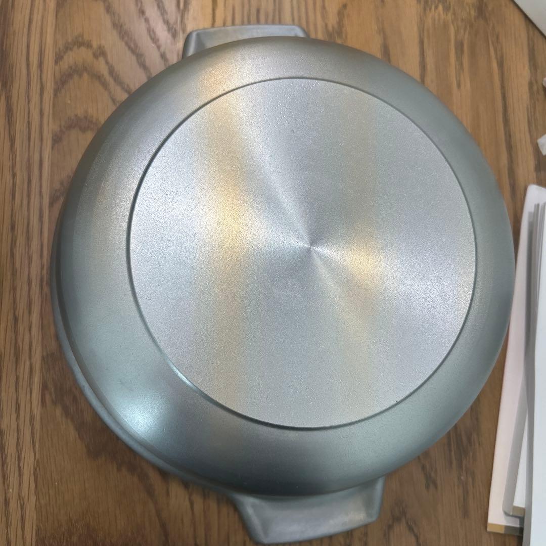  peak アルミ土鍋 直径約24cm 蓋付き