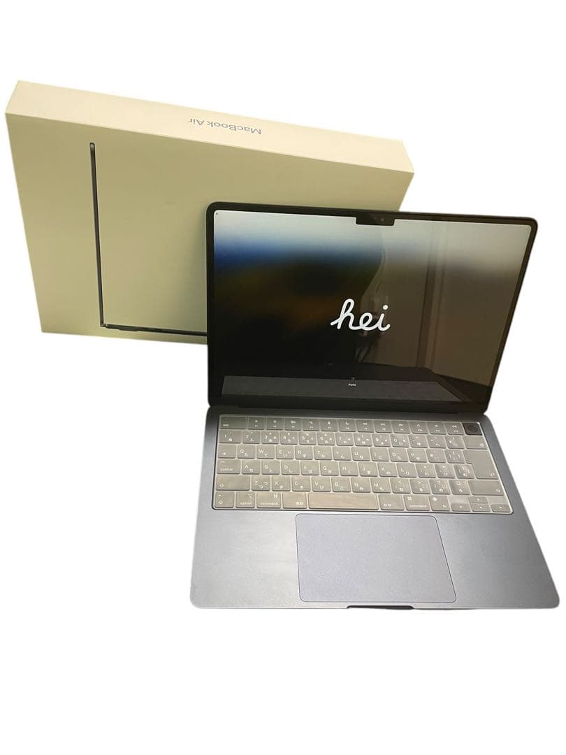 極美品 MacBookAir M2 MLY33J/A ミッドナイト　充放電9回