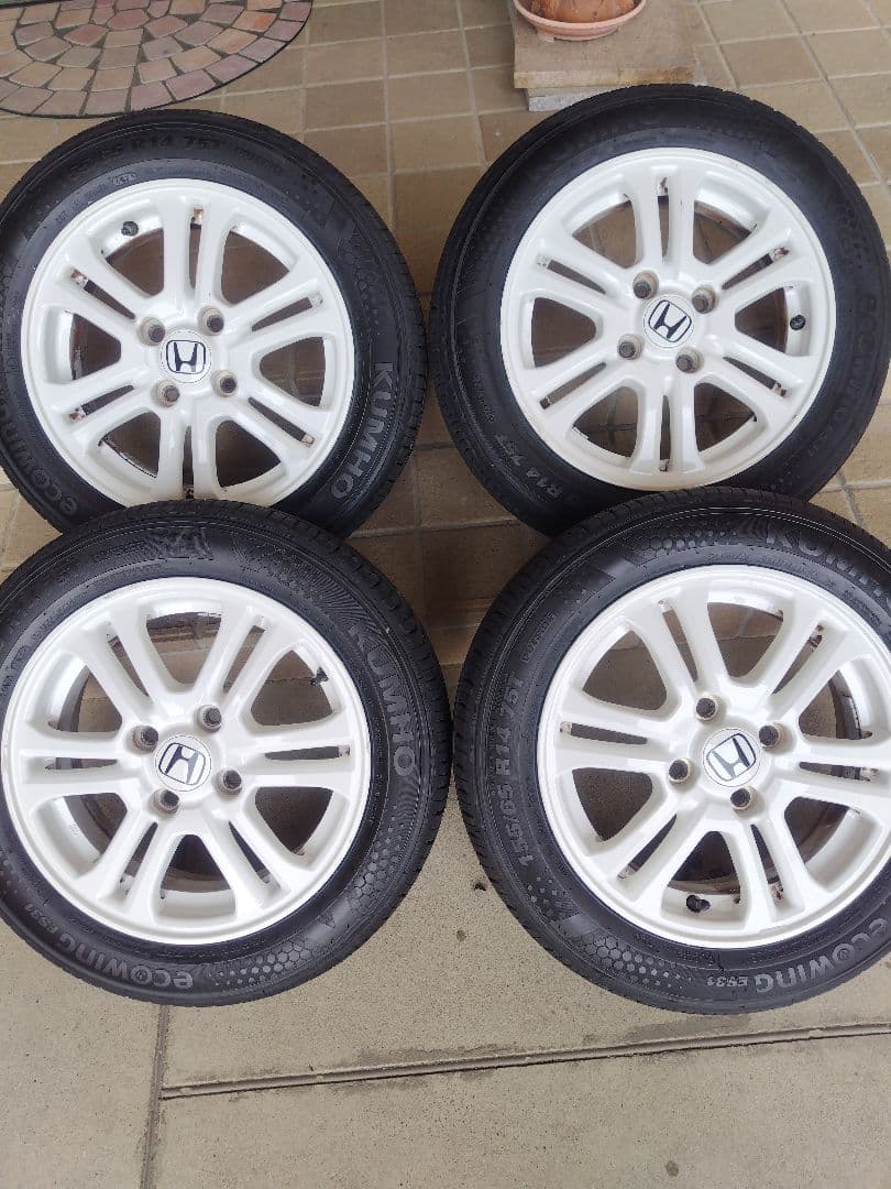 N-BOX+ JF1 純正 14インチ アルミホイール 新品タイヤ 岐阜 手渡し