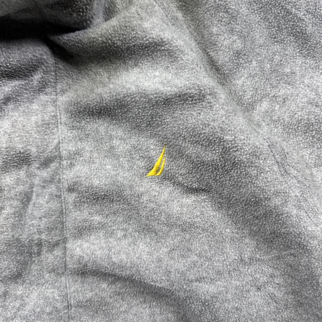 90s古着NAUTICAリバーシブルウォームアップ短丈ドローコード裾T70