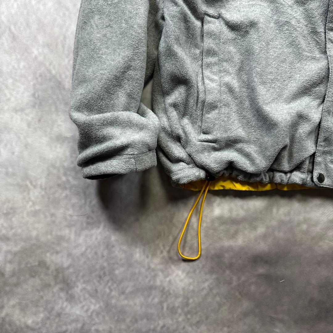 90s古着NAUTICAリバーシブルウォームアップ短丈ドローコード裾T70