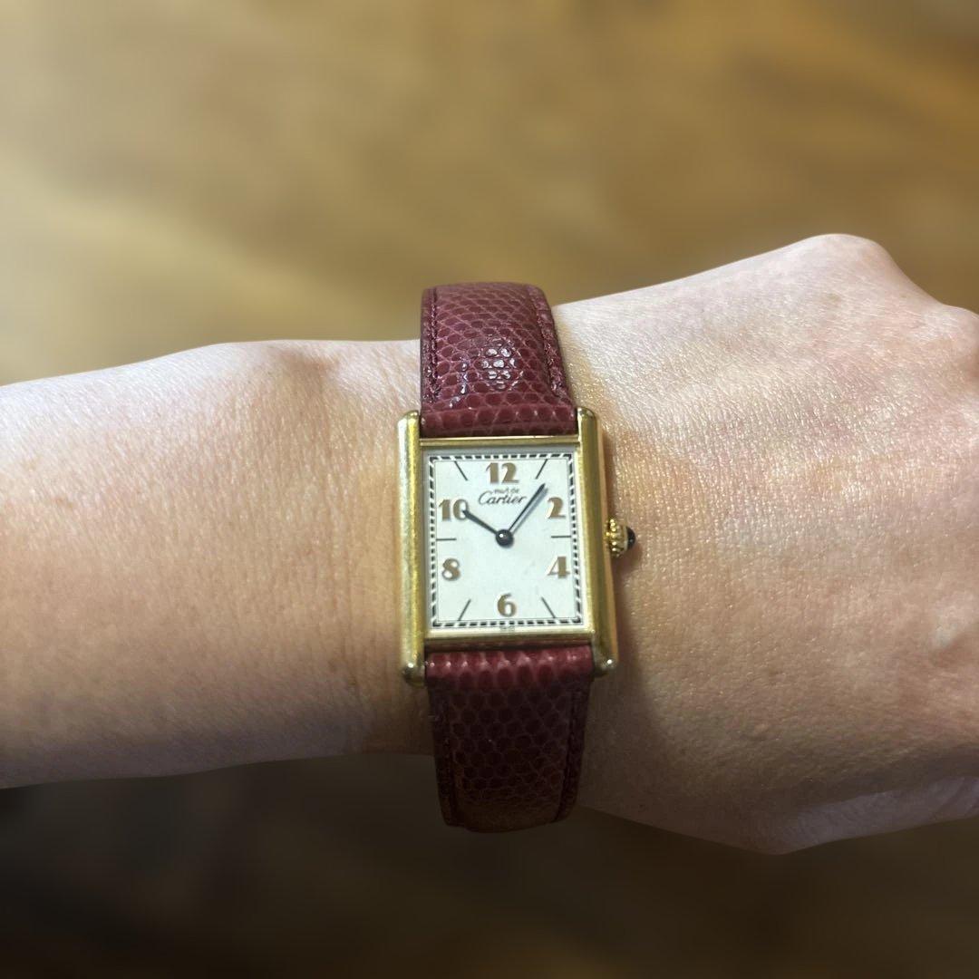 カルティエ CARTIER マストタンク SM ヴェルメイユ クォーツ