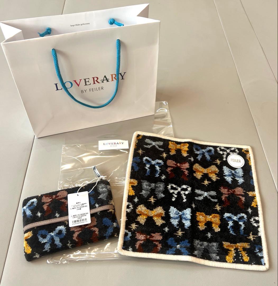 新品　ラブラリーバイフェイラー　メニーリボンズ　ティッシュポーチ　ハンカチ