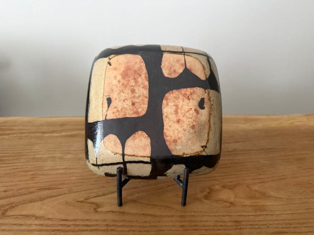 掛谷康樹　練り上げ　惣堂窯　角皿