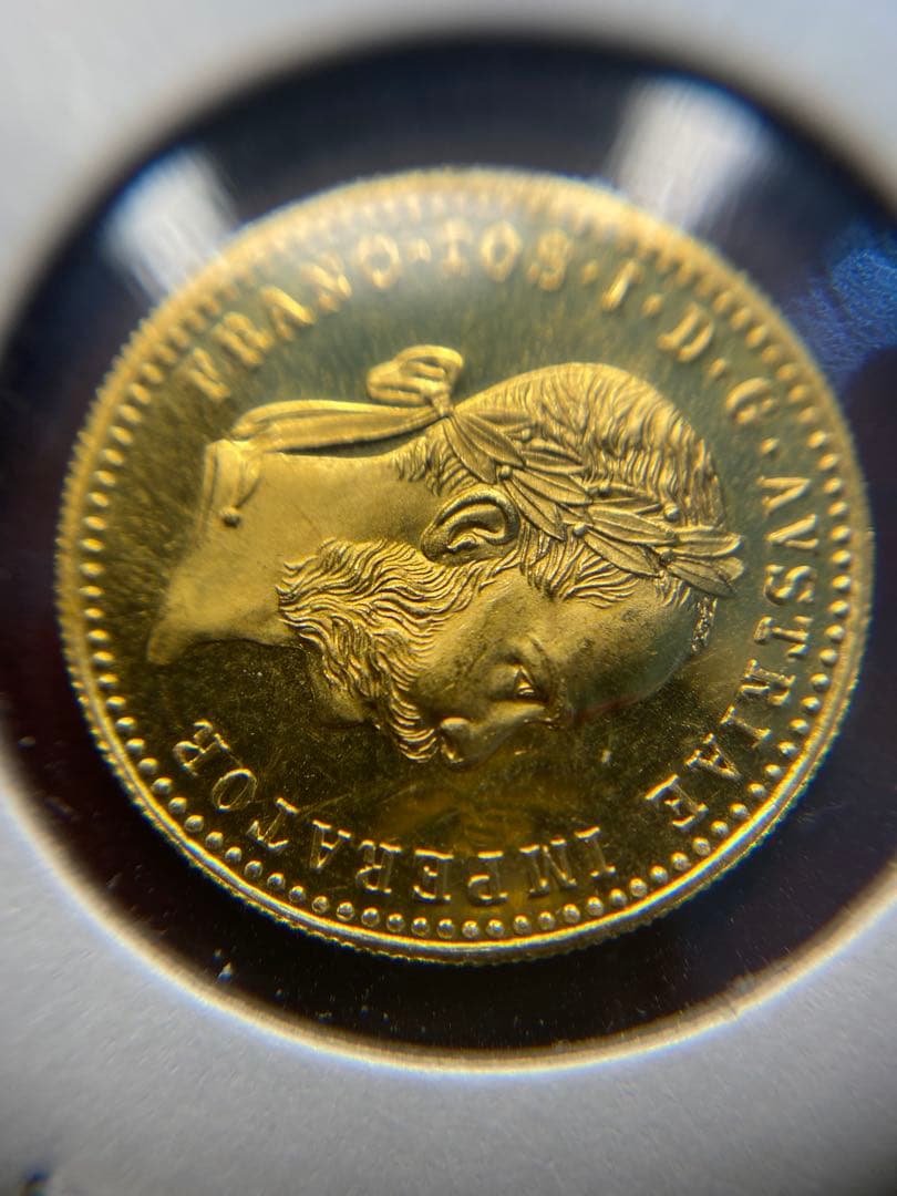 PCGS NCG アンティーク　オーストリア フランツ・ヨーゼフ 金貨