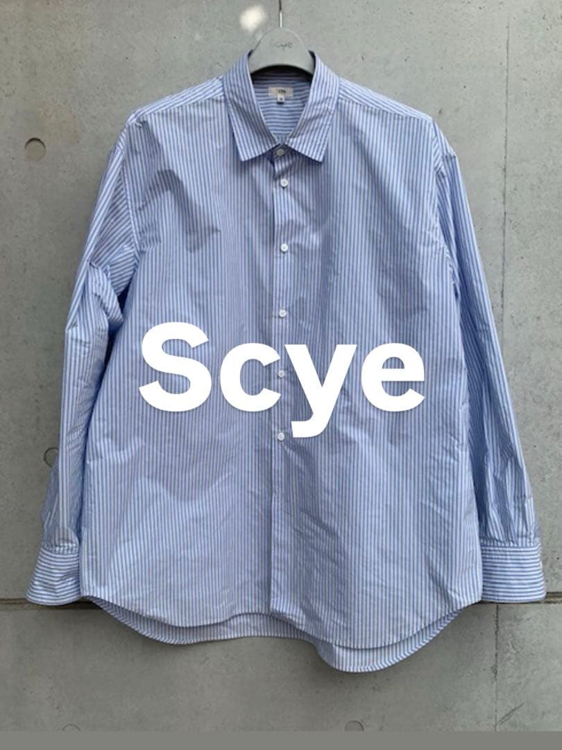 美品 Scye ナイロンタフタ　ビッグシャツ 38